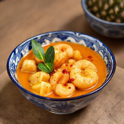 Gulai Lemak Cili Api Udang with Pineapple