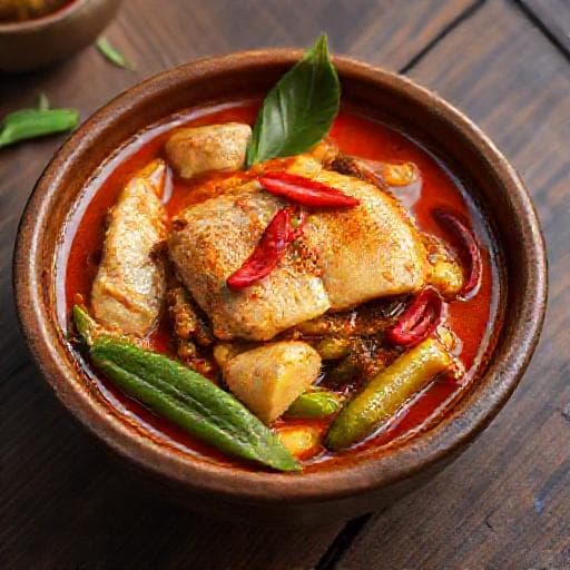 Ikan Patin Masak Tempoyak with Petai (Regional Twist)