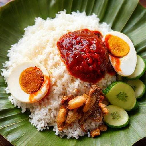 Classic Nasi Lemak Sambal Ikan Bilis