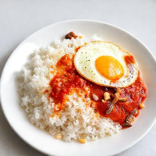Quick Nasi Lemak Sambal Ikan Bilis