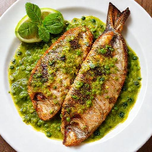 Ikan Kembung Sambal Tomat Hijau (Green Tomato Sambal)
