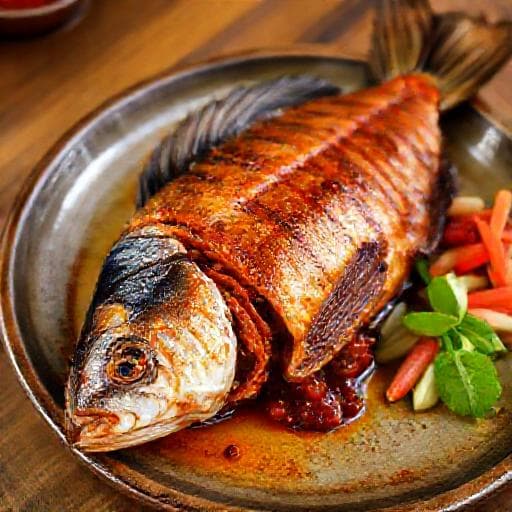 Ikan Cencaru Sumbat Sambal Nyonya