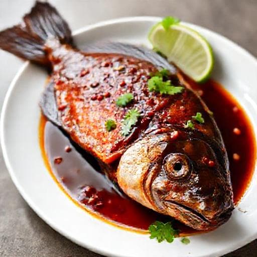 Ikan Bakar Sambal Kecap (Grilled Fish with Sweet Soy Chili Sauce)