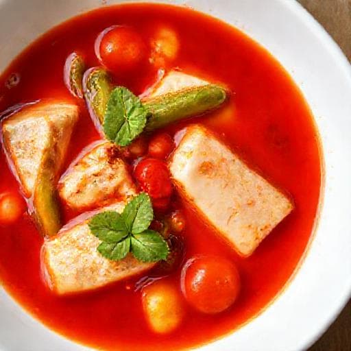 Quick Asam Pedas Paste with Fish