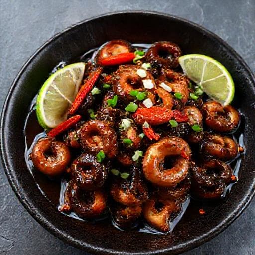 Sotong Masak Hitam Pedas Manis (Spicy Sweet Twist)
