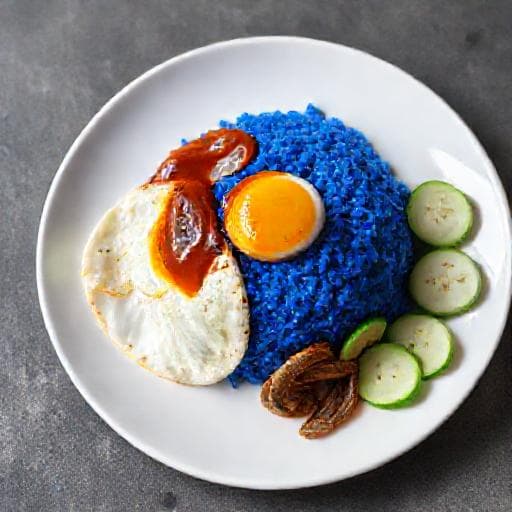 Quick Nasi Lemak Bunga Telang
