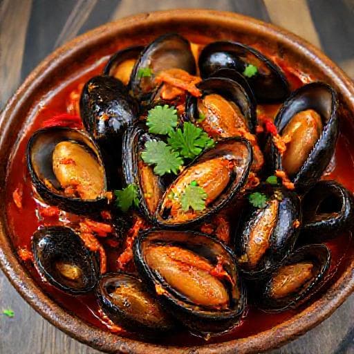 Kupang Masak Pedas (Spicy Stir-fried Mussels)