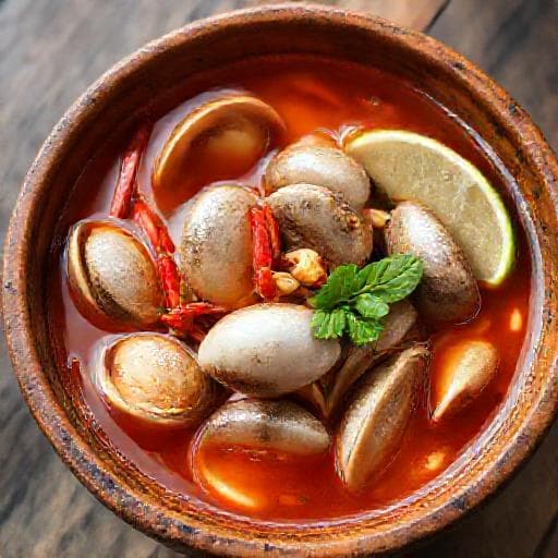 Kerang Rebus Air Asam (Classic Steamed Clams with Tamarind Broth)