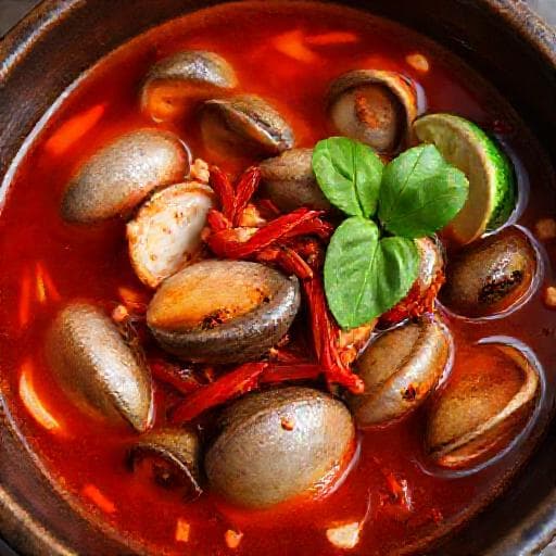 Kerang Rebus Air Asam Pedas (Spicy Tamarind Clams)