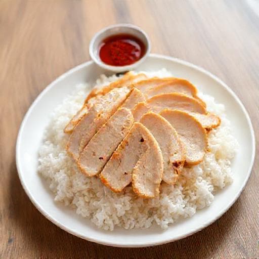 Quick Hainanese Chicken Rice (Simplified)