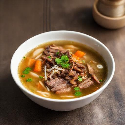 Sup Daging Kilat (Quick Beef Soup)