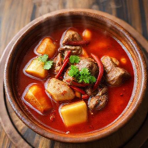 Sup Kambing Pedas Berempah (Spicy & Aromatic Goat Soup)