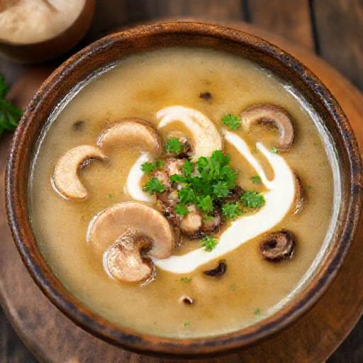Sup Cendawan Klasik (Classic Mushroom Soup)