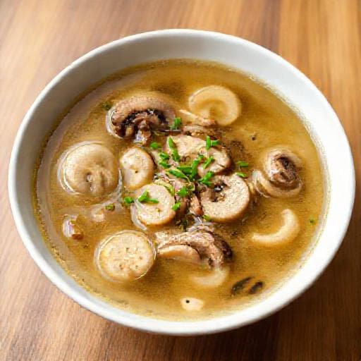 Sup Cendawan Cepat (Quick Mushroom Soup)