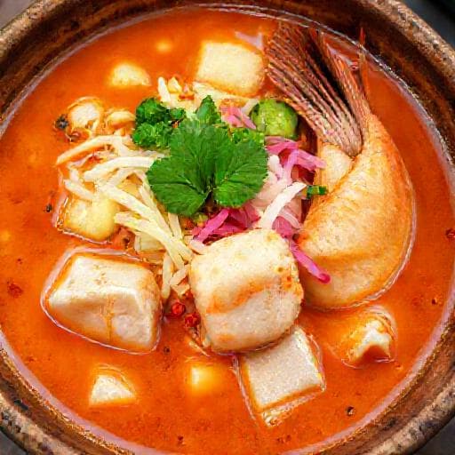 Penang Assam Laksa with Prawns