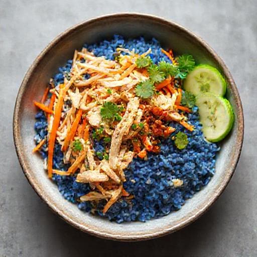 Quick Nasi Kerabu Bowl
