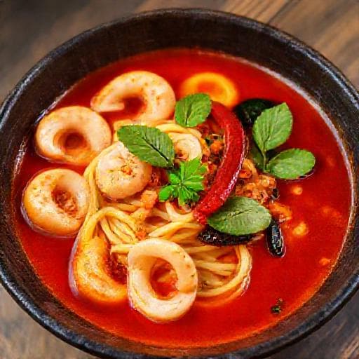 Spicy Seafood Mee Udang (with added squid)