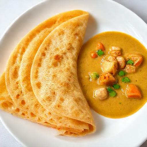Roti Jala Kilat dengan Kari Ayam (Quick Version)