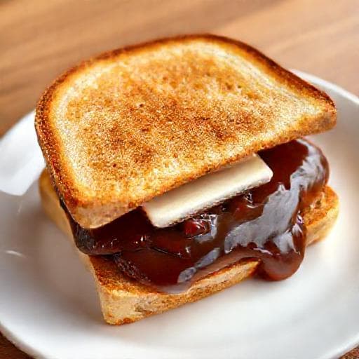 Roti Kahwin Kaya dan Mentega (Classic)