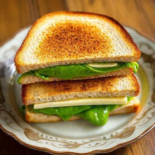 Roti Kahwin Pandan Kaya dan Mentega