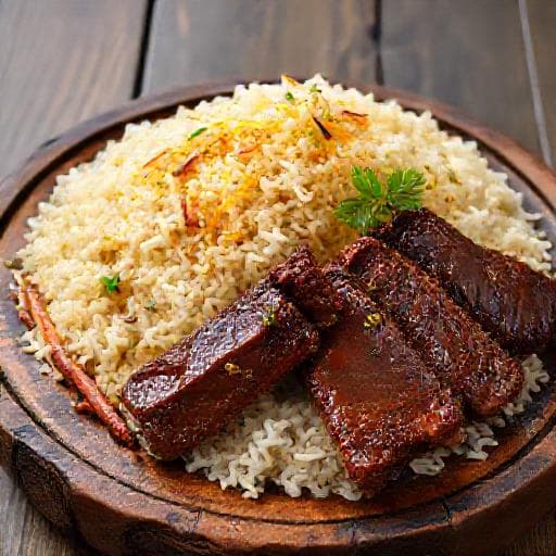 Nasi Briyani Gam with Beef Ribs