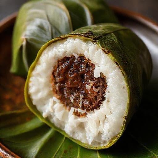 Pulut Panggang with Sweet Coconut Filling