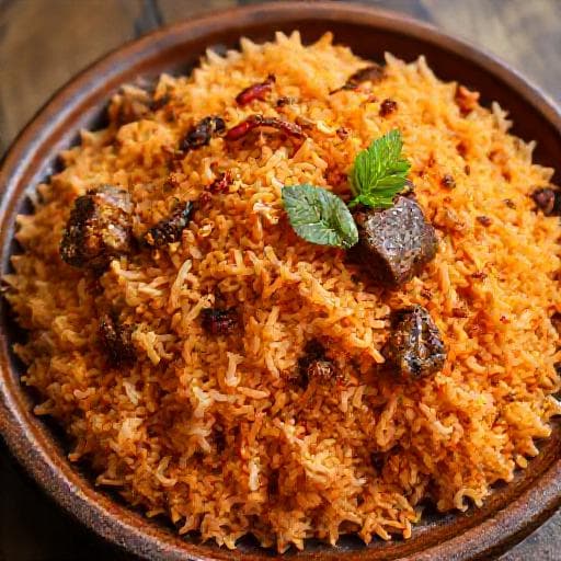 Spicy Nasi Briyani Kambing with Regional Spices