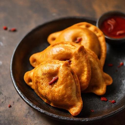 Karipap Kentang Pedas (Spicy Potato Curry Puff with Chili)
