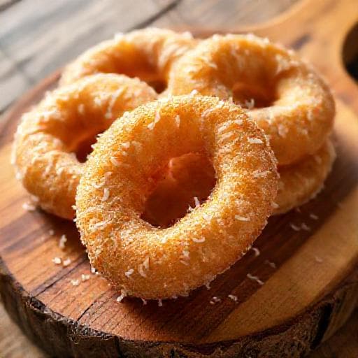 Kuih Keria Kelapa (Coconut Twist)