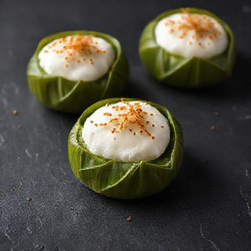 Kuih Tepung Pelita with Gula Melaka