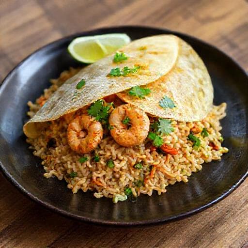 Nasi Goreng Pattaya with Belacan Prawns