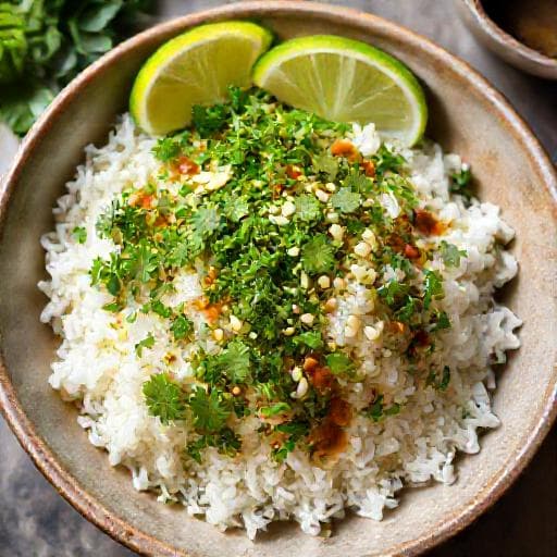 Nasi Ulam Cepat (Quick Nasi Ulam Bowl)