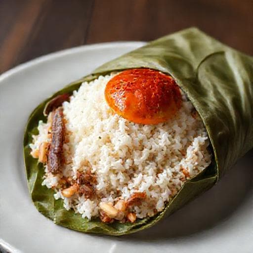 Nasi Lemak Bungkus (Wrapped Coconut Rice)