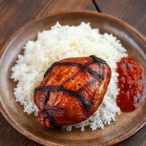 Nasi Katok Ayam Bakar (Grilled Chicken Twist)