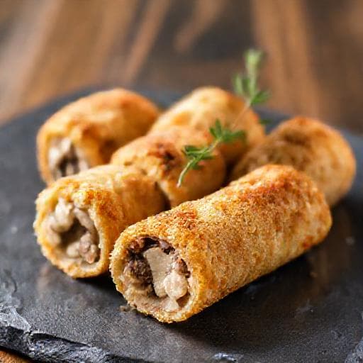 Крокеты с курицей и грибами