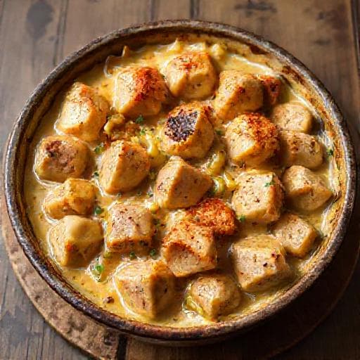 Pork and Leek Casserole with Smoked Paprika
