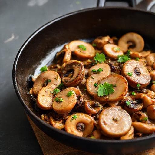 Quick Pork and Mushroom Skillet