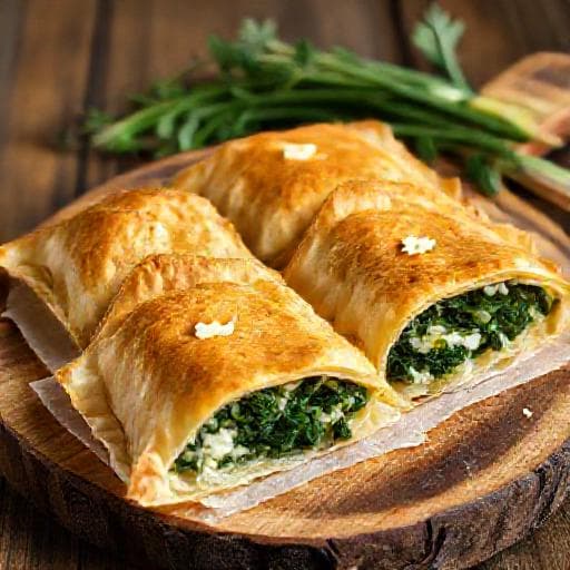 Banitsa with Spinach and Leeks