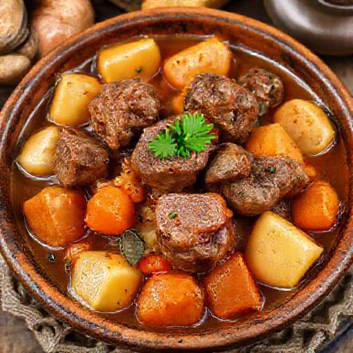 Traditional Bulgarian Lamb with Potatoes (Агнешко с картофи)