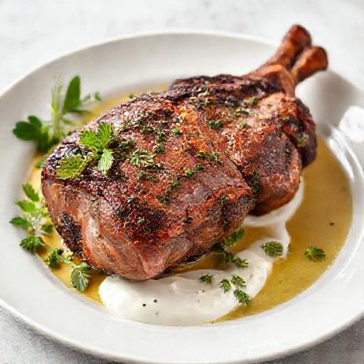 Creative Гергьовско агне на пещ (Lamb with Herbs and Yogurt Marinade)