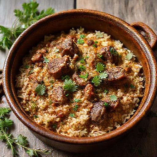 Drob Sarma with Lamb and Herbs
