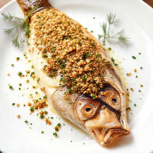 Quick Stuffed Carp with Walnuts and Herbs