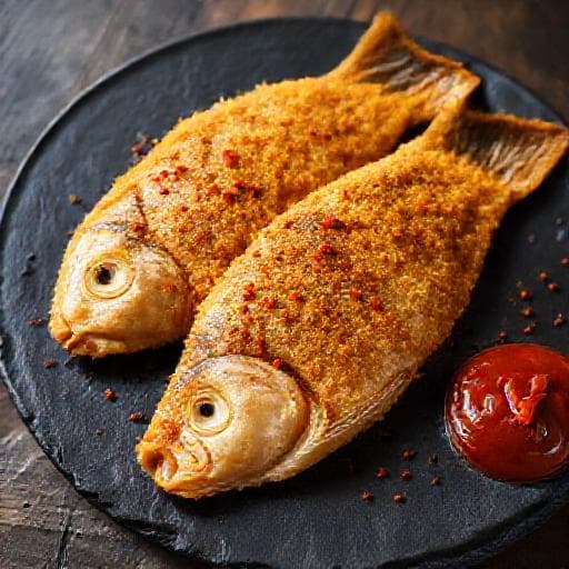 Fried Carp with Cornmeal Crust and Smoked Paprika