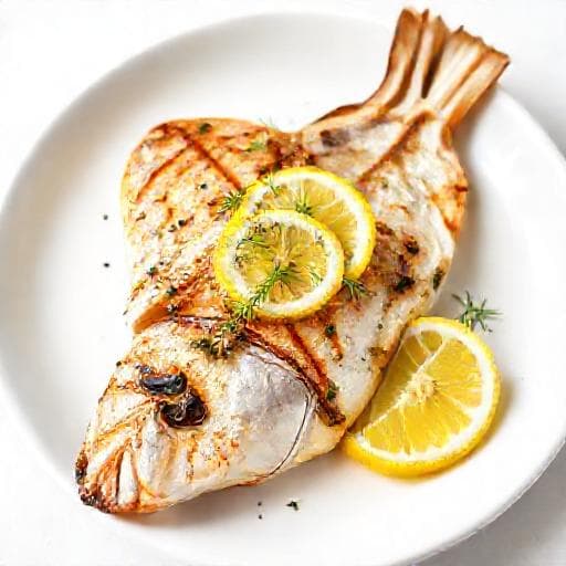 Quick Lemon-Herb Grilled Sea Bream