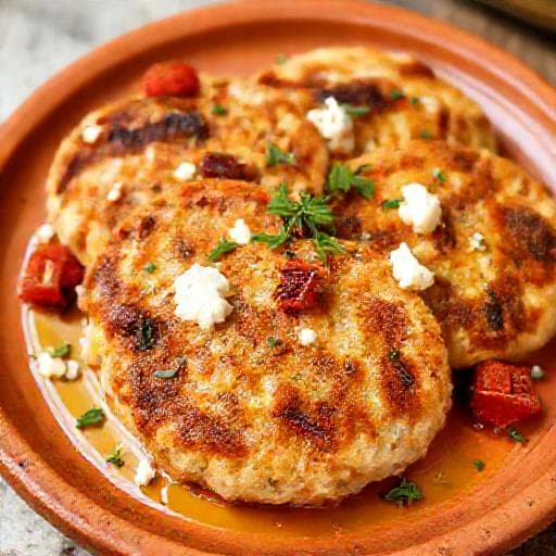 Mediterranean-Style Fish Patties with Feta