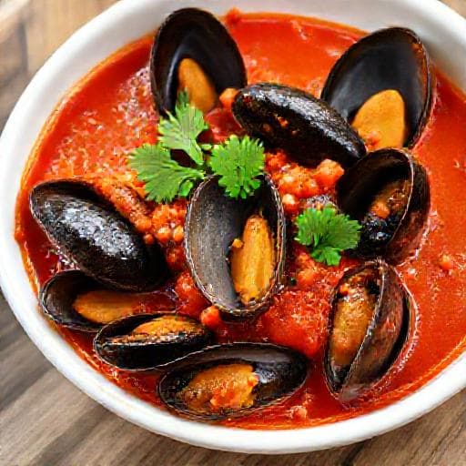 Quick Mussels Marinara