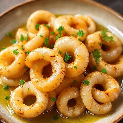 Quick Garlic Butter Calamari