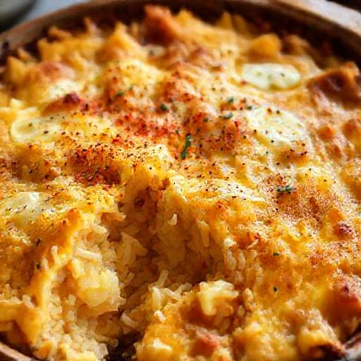 Quick Klin s Oriz i Sirene (Speedy Rice and Cheese Bake)