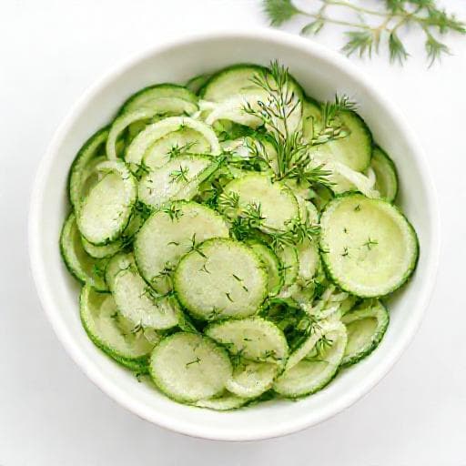 Classic Cucumber and Dill Salad (Салата от краставици с копър)