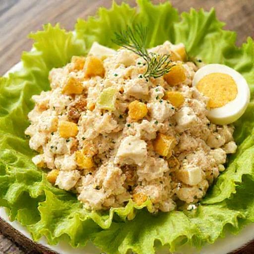 Quick Tuna Salad with Eggs